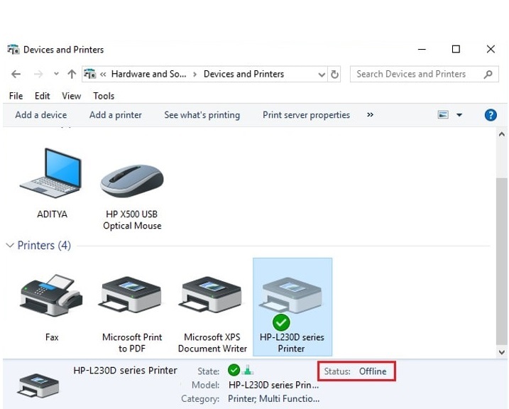 How to Change HP Printer Offline to back Online? Printer